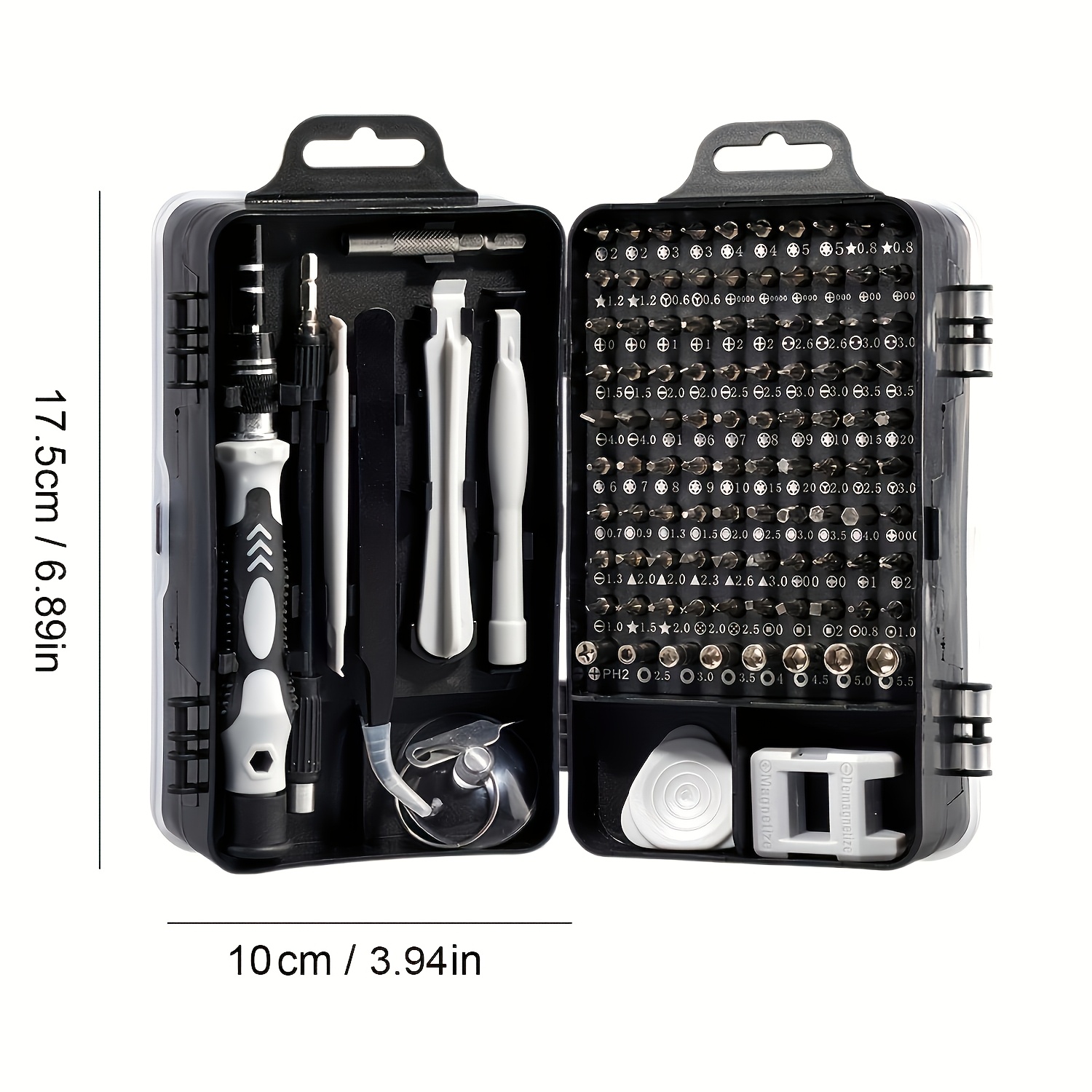precision screwdriver tool set 115 in 1 tool set convenient repair tool for computer mobile phone watch camera notebook the screwdriver head   of high quality chromium vanadium steel high hardness will not damage the device details 1