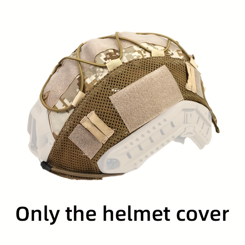 Funda para casco militar táctica, funda de camuflaje, para airsoft,  paintball, disparo, accesorio para casco solo una cubierta y parche de  bandera de