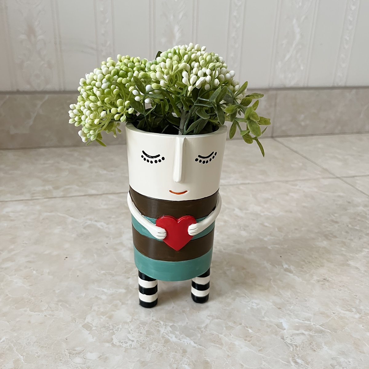 Hand Made Resin Vase, Mother's Day Gift, Valentine's Gift, Kitchen Utensil Holder, Succulent Planter