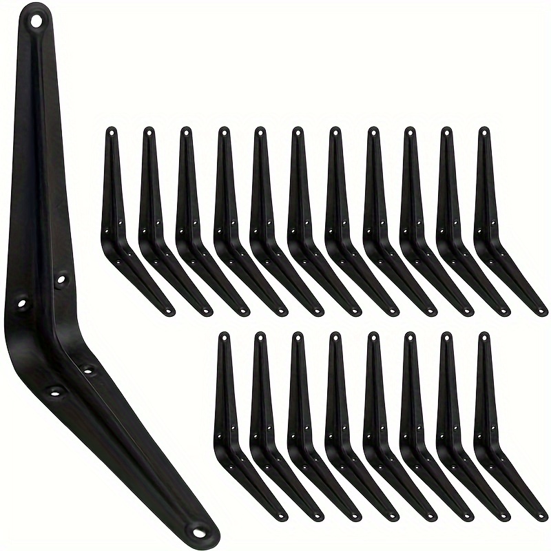 

[top-] 20pcs 6" Iron Brackets - Diy Floating Mounts, Decorative & Joint Supports