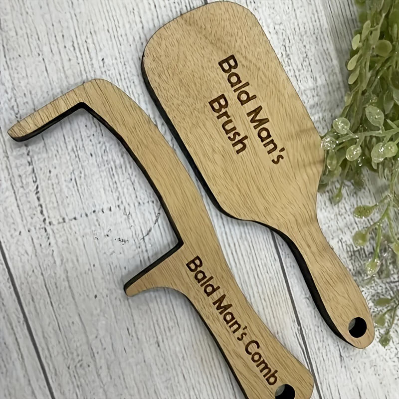 

Creative And Funny Gifts Game Party Supplies Bald For Man's Comb Wooden Crafts Funny Gifts For Bald Men