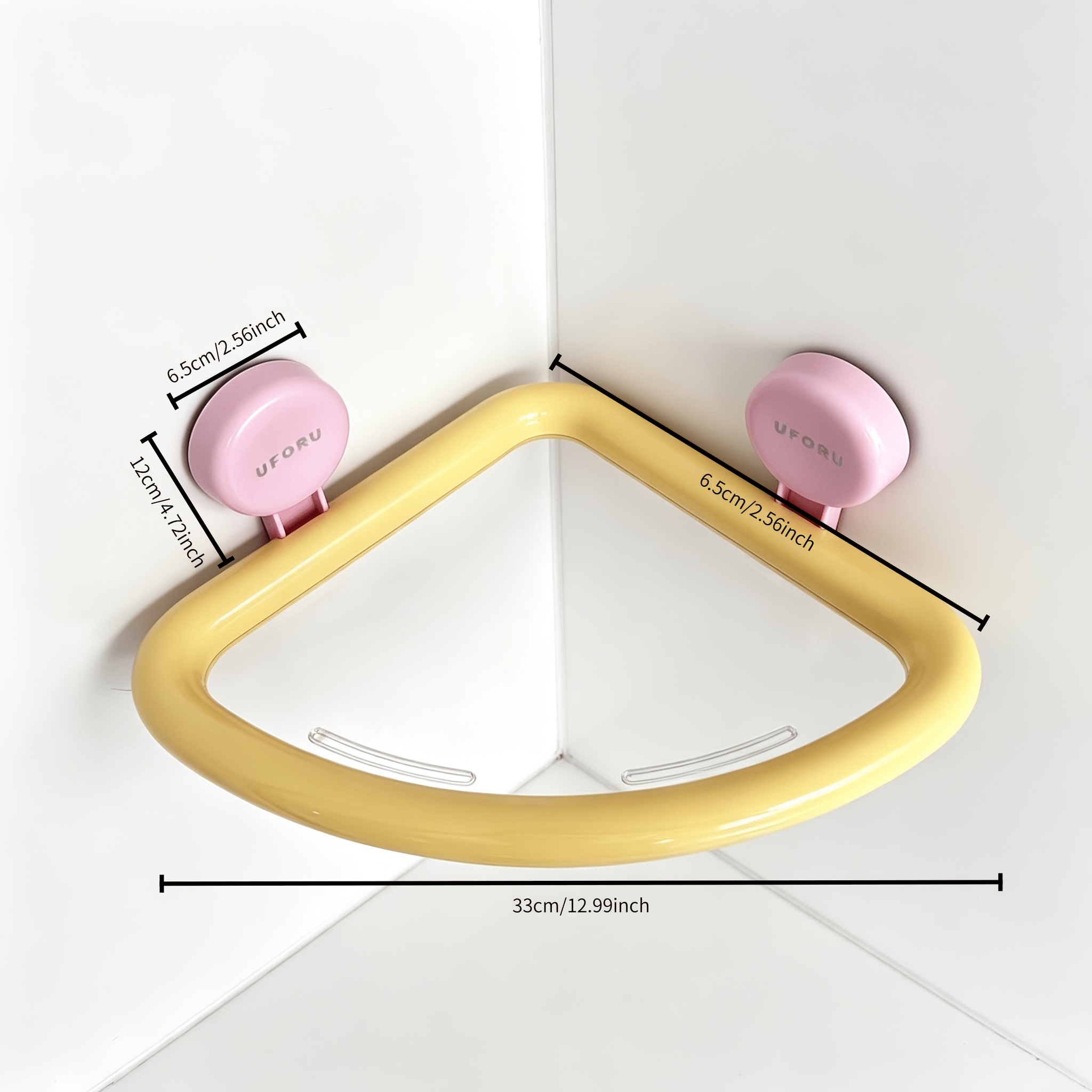 TEMU Étagère de rangement Dopamine 1 pièce, murale perçage, avec ventouses drainantes, étagère de salle de bain, convient à un usage domestique