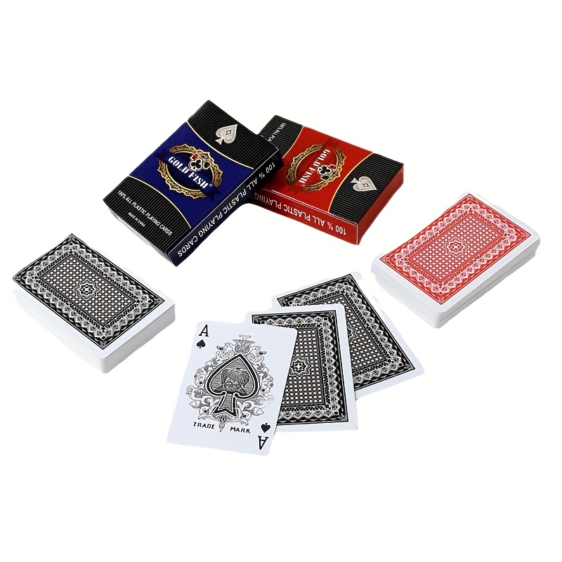 Goldfish PVC Poker Cards, 100% Plastic Material, 2 Sets