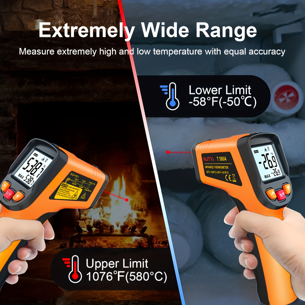572-2 - Termometro infrarossi per alte temperatu
