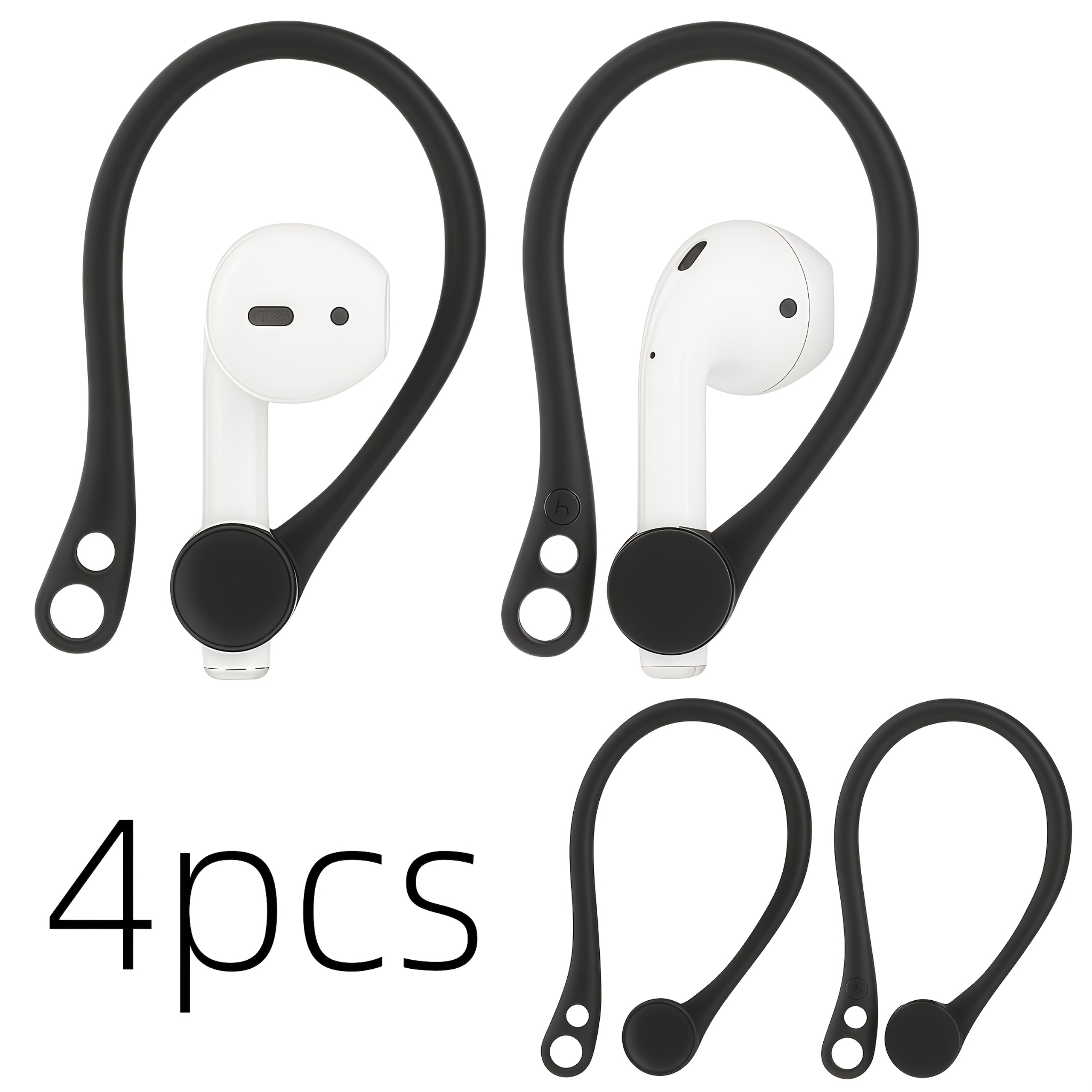 TEMU 4 pezzi Supporto Antismarrimento Cuffia Auricolare Cinturino per Cuffie Wireless Gancio Auricolare