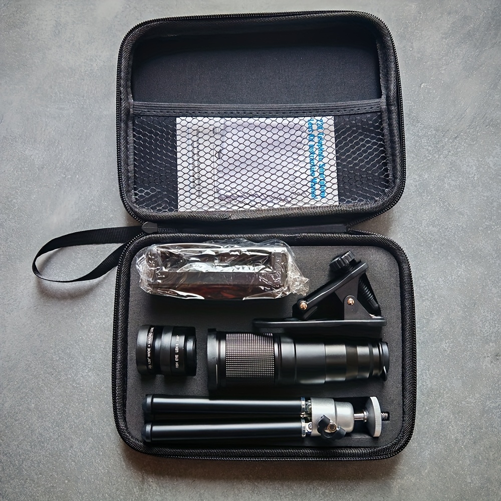 TEMU Kit de Lentes APEXEL 22X para Teléfono: + Macro y con , Ideal para Camping y Senderismo al , Compatible con iPhone, y Otros Smartphones