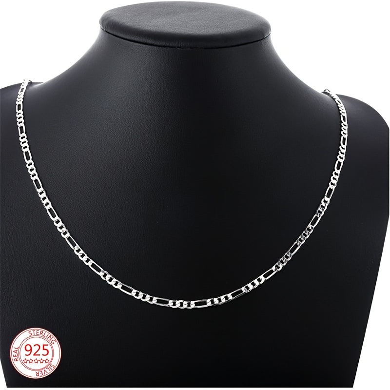 

Elegant 925 Sterling Silver Chain Necklace For Women, Classic , No , Ideal For & Gift , Suitable For All , - 6g