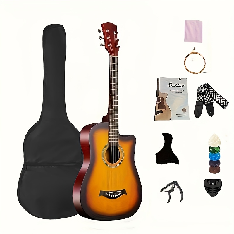 38 Inch Matte Acoustic Guitar - Suitable For Beginners And Adults,... product image 7