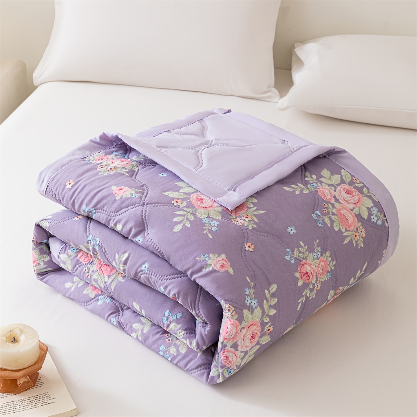 TEMU Print Air Conditioner Blanket, Machine Washable, High Aesthetic Suitable For