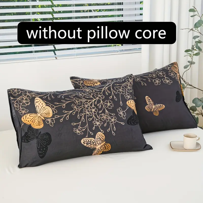 2pcs a pair of pillowcases bedroom print polyester soft and comfortable bedding decoration supplies multiple sizes Product details 4