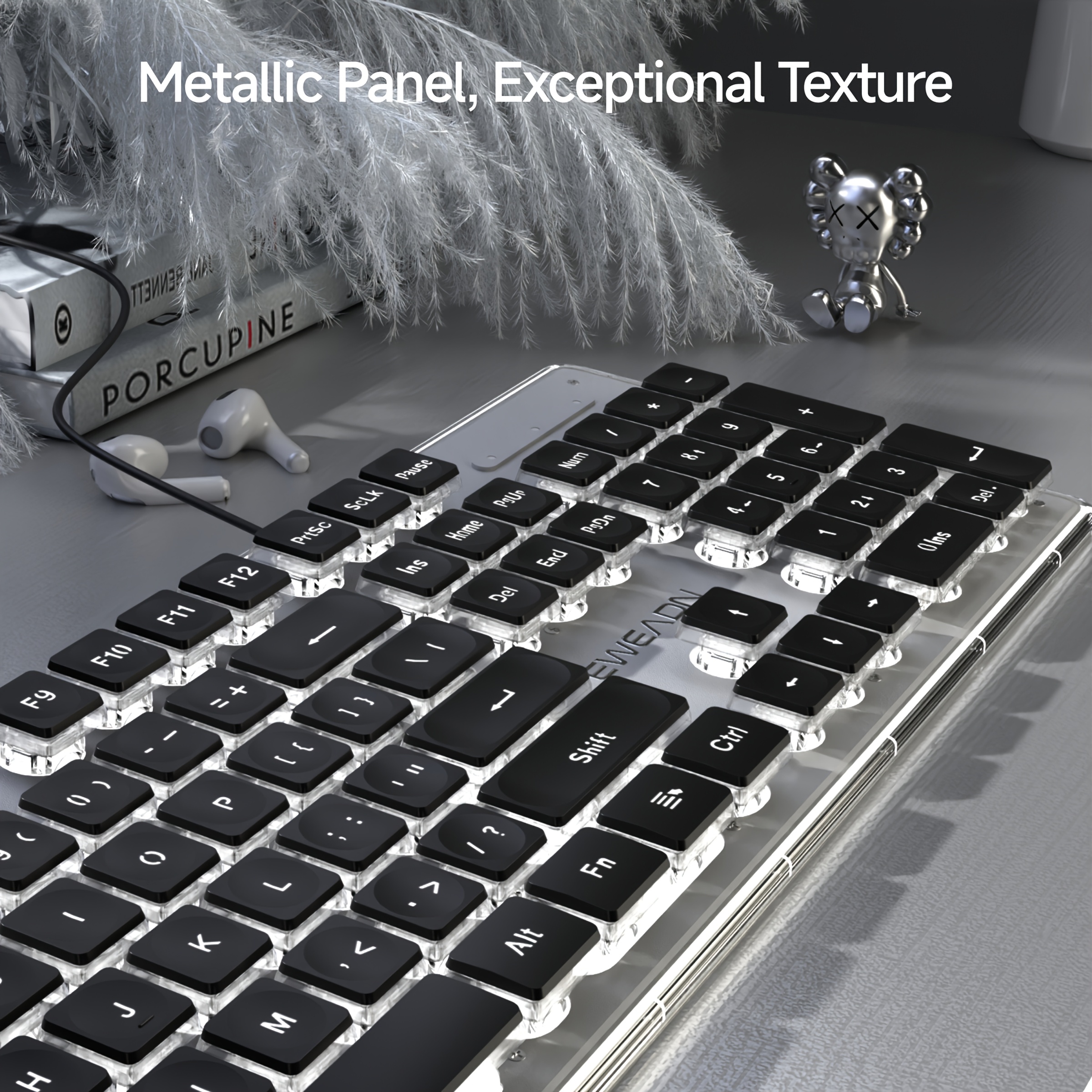 gaming keyboard wired led backlit black office - Temu Japan