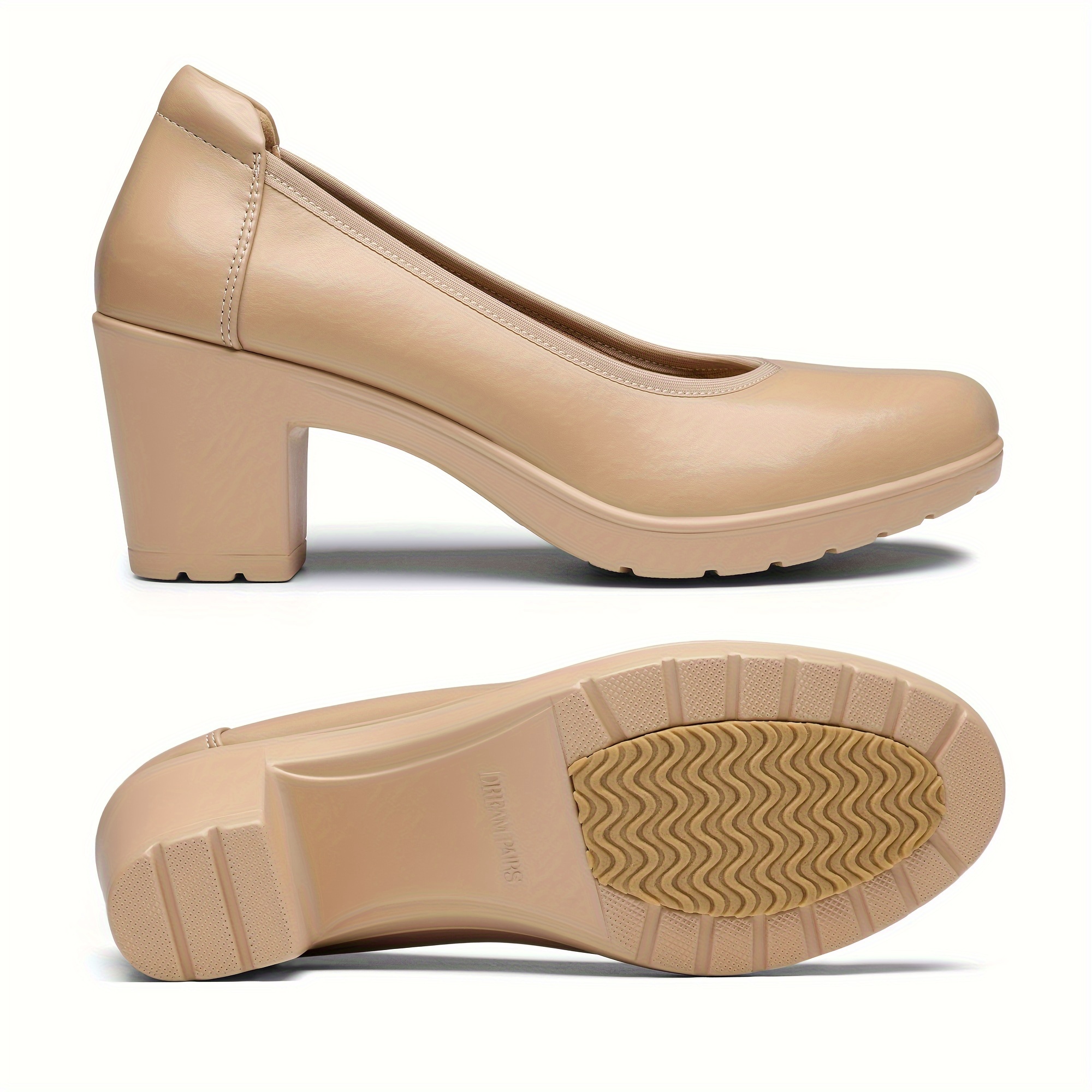 Low-Heel Comfort Queen Shoes - Soft Round Toe