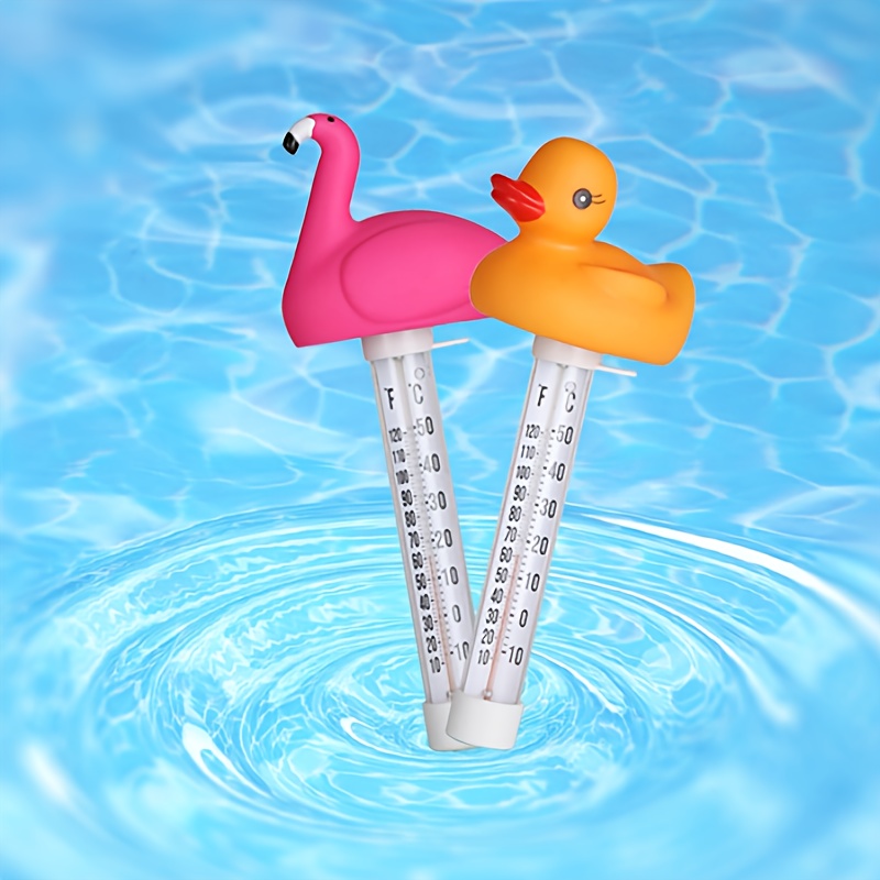 

Duck & Flamingo Floating Thermometer For Hot Tubs, Spas, Bathtubs & Fish - Battery-free, Easy-to-read, Reptiles & Amphibians