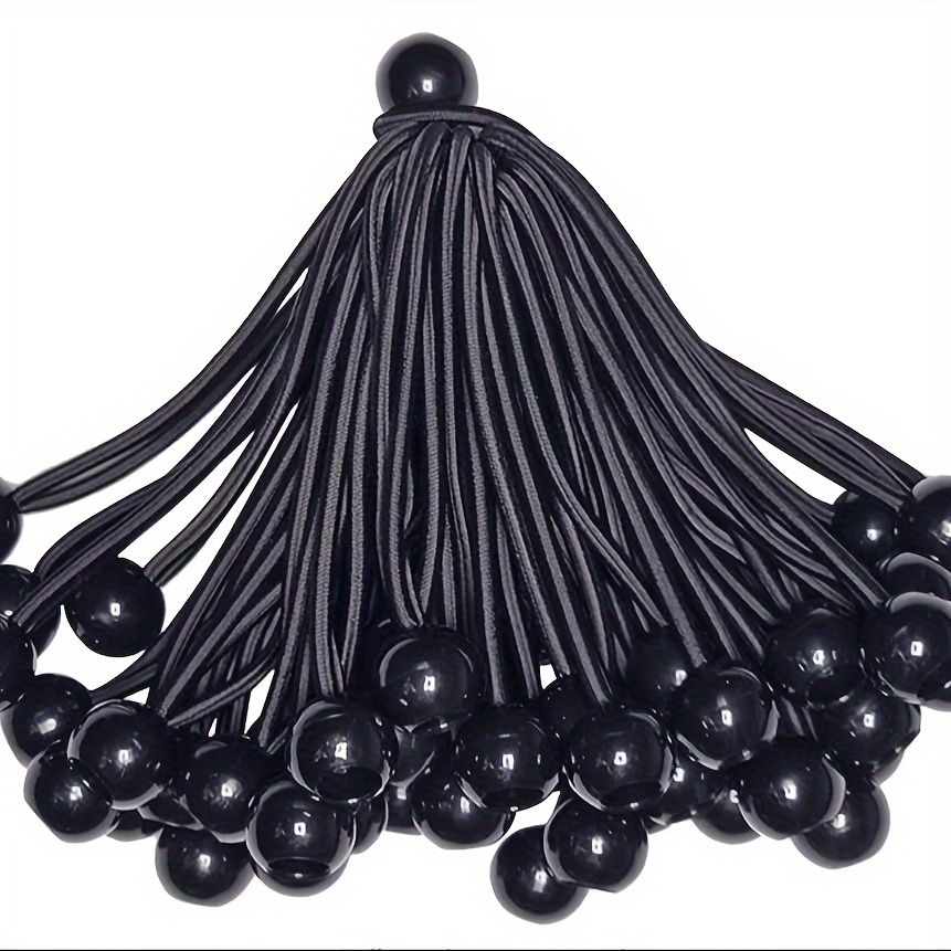 

50pcs Ball Bungee Cords, Uv Resistant, Antioxidant, Secure Tie Down