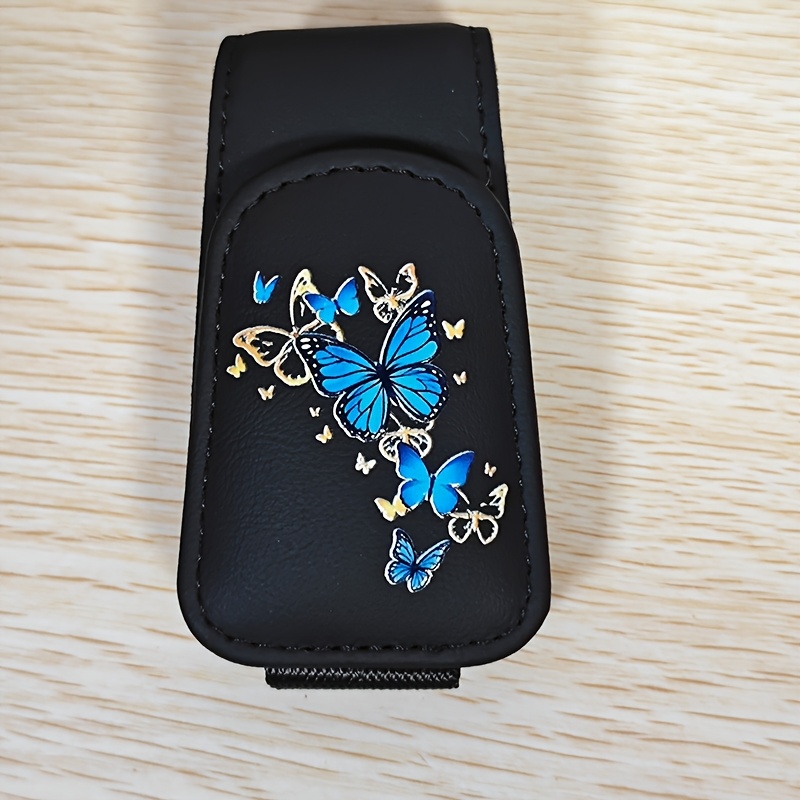 TEMU Porte-lunettes de voiture et pince de pare-soleil 1 pièce - Motif adapté pour voiture, camions, motos - Rangement multifonctionnel et tendance