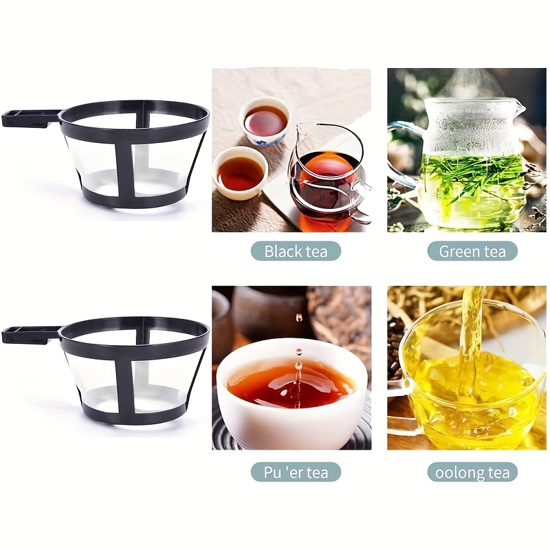Filter de Café y Té Reutilizable - Malla de Nailon Duradera, Diseño Fácil de Limpiar para Cafeteras Francesa, Servir por Encima, Máquinas de Espresso - Accesorio de Alta Calidad para Preparación