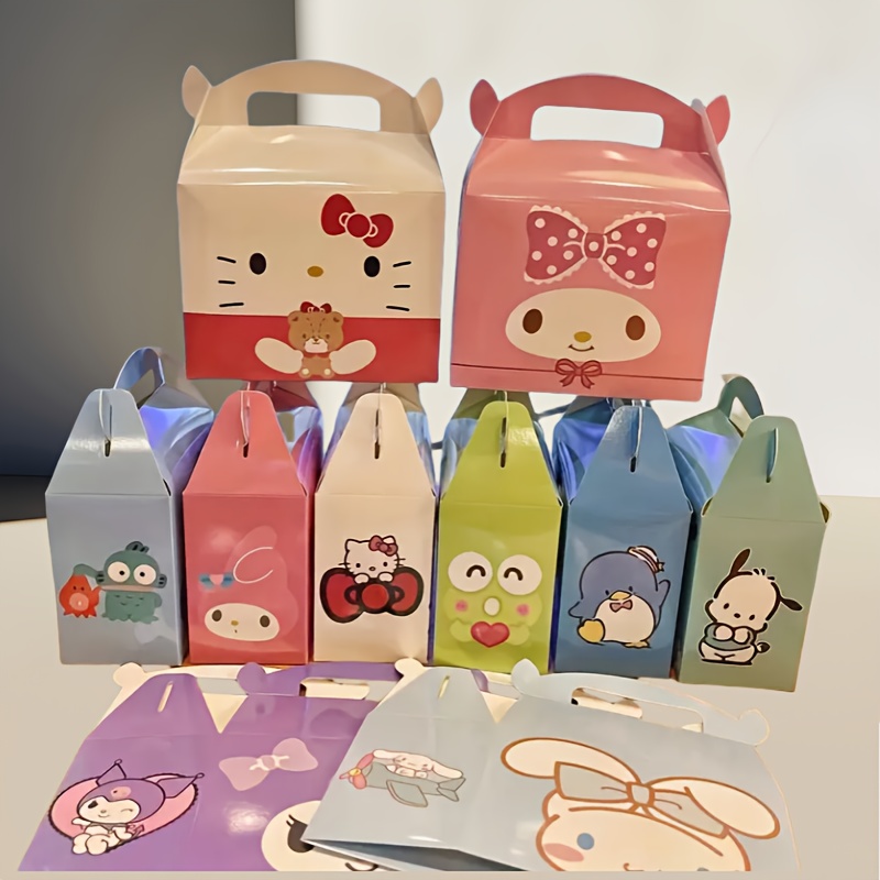 24pcs Paper Theme Party Gift Boxes, Hand-held Gift Boxes, Horn Boxes, Reusable Hand-folded Gift Boxes, Gift Decorations, Suitable As Small Gift Packaging Bags For Friends, Festival Gift Candy Packaging Boxes, Etc