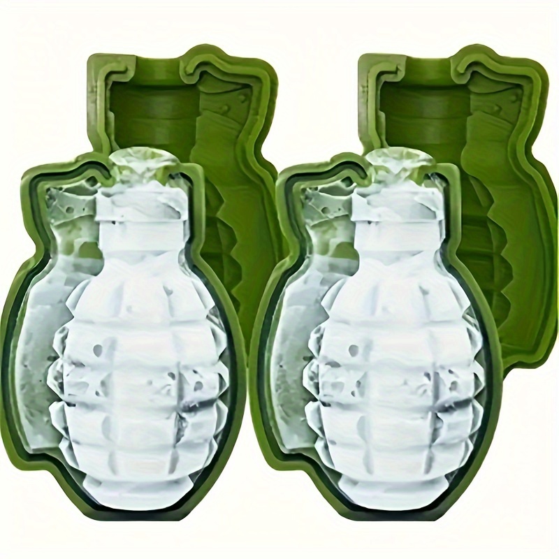 1pc ice cube mold silicone grenade shape ice cube mold multifunctional chocolate mold pudding mold jelly candy kitchen accessories apartment essentials party supplies details 0