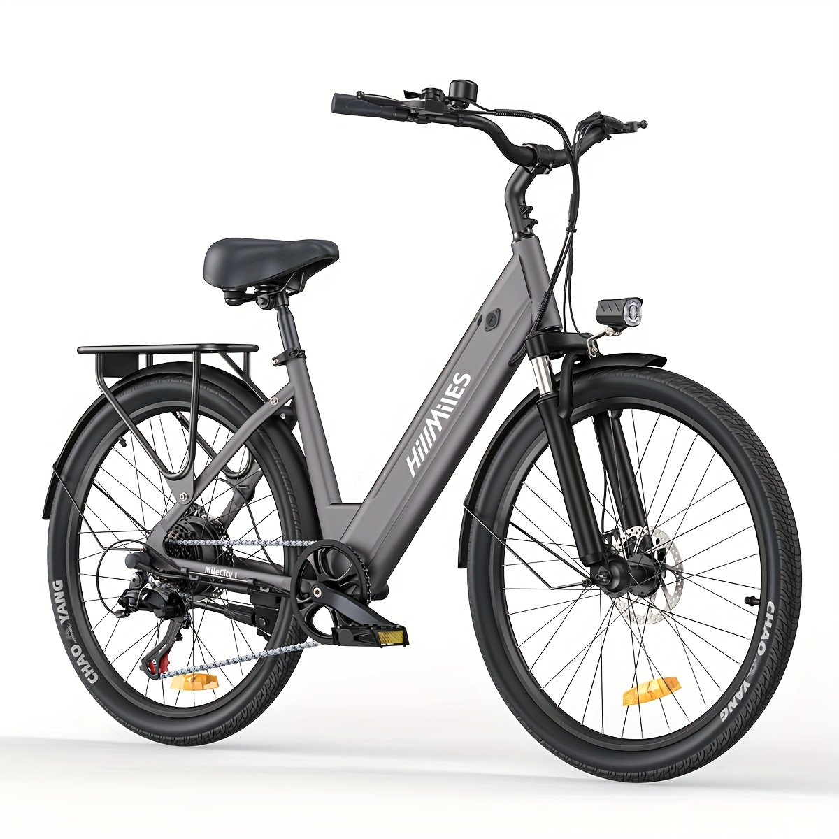Image of The Engwe Electric Bicycle Features A Range Of 120 Kilometers, A 250w Motor, 7-speed Gearing, 26-inch Tires, A Speed Of 25 Km/h, An Led Display, And 160mm Disc Brakes