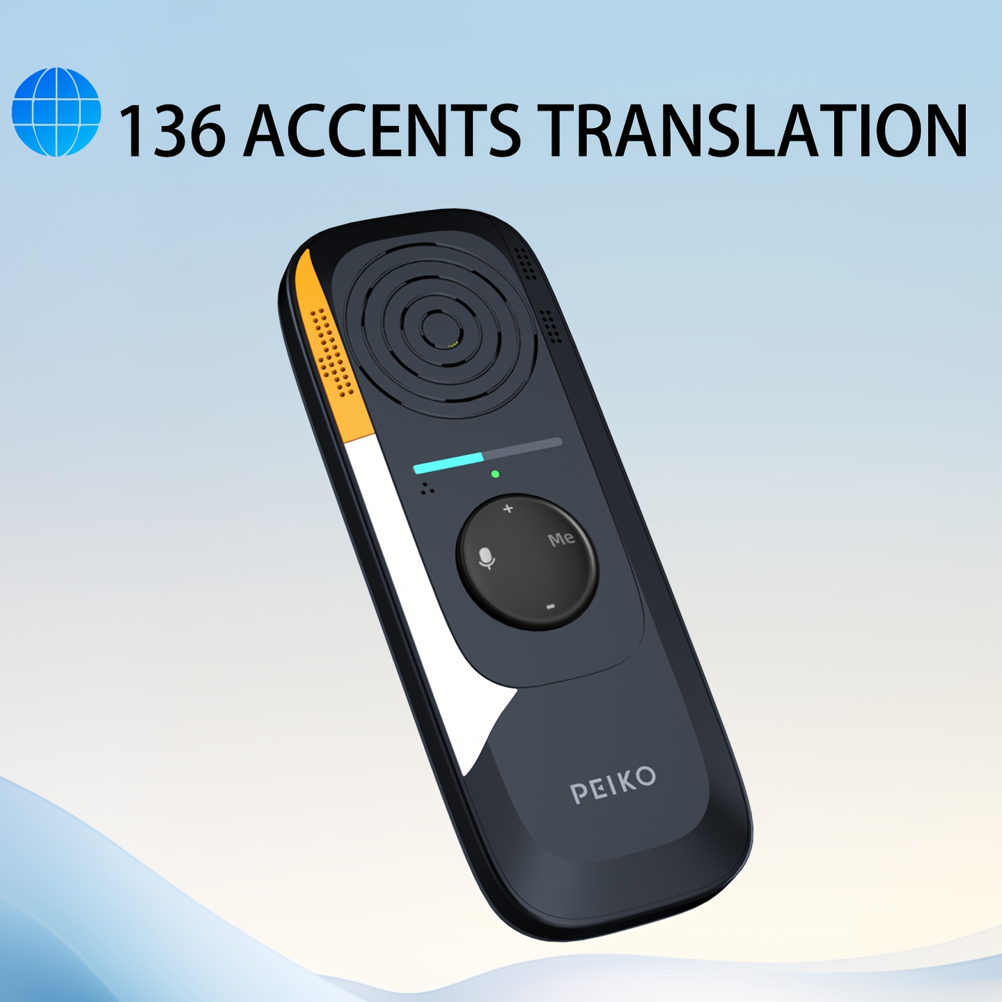 Dispositivo Portátil de Traductor de Idiomas, Traductor Bidireccional Instantáneo con Aplicación en Línea, Compatible con 136 Idiomas, Alta Precisión para Viajes, Negocios y Aprendizaje