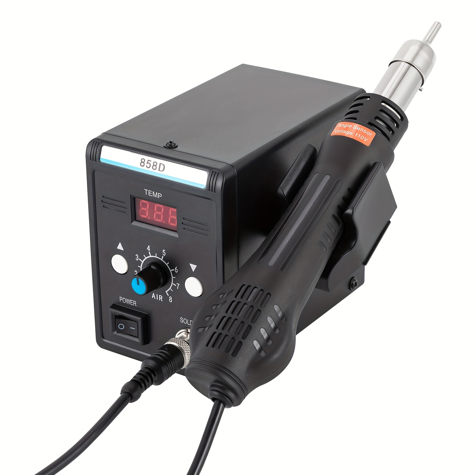 Hot Air Rework Station Solder Blower Gun - 560-700W, 220V, Heavy Duty For PCB Repair & Desoldering
