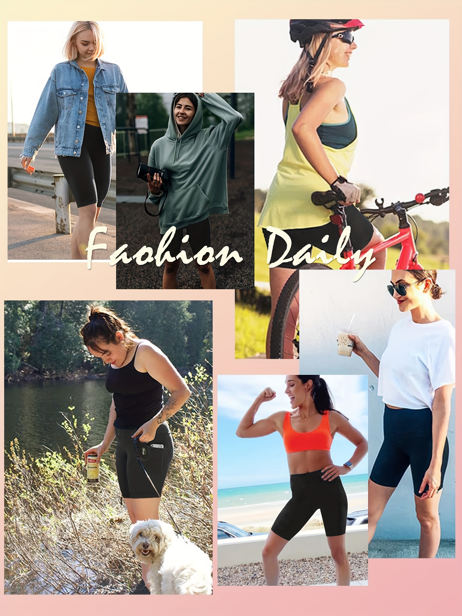 Different women wearing different colors and sizes of women's workout shorts with pockets sold by 100 Spartans