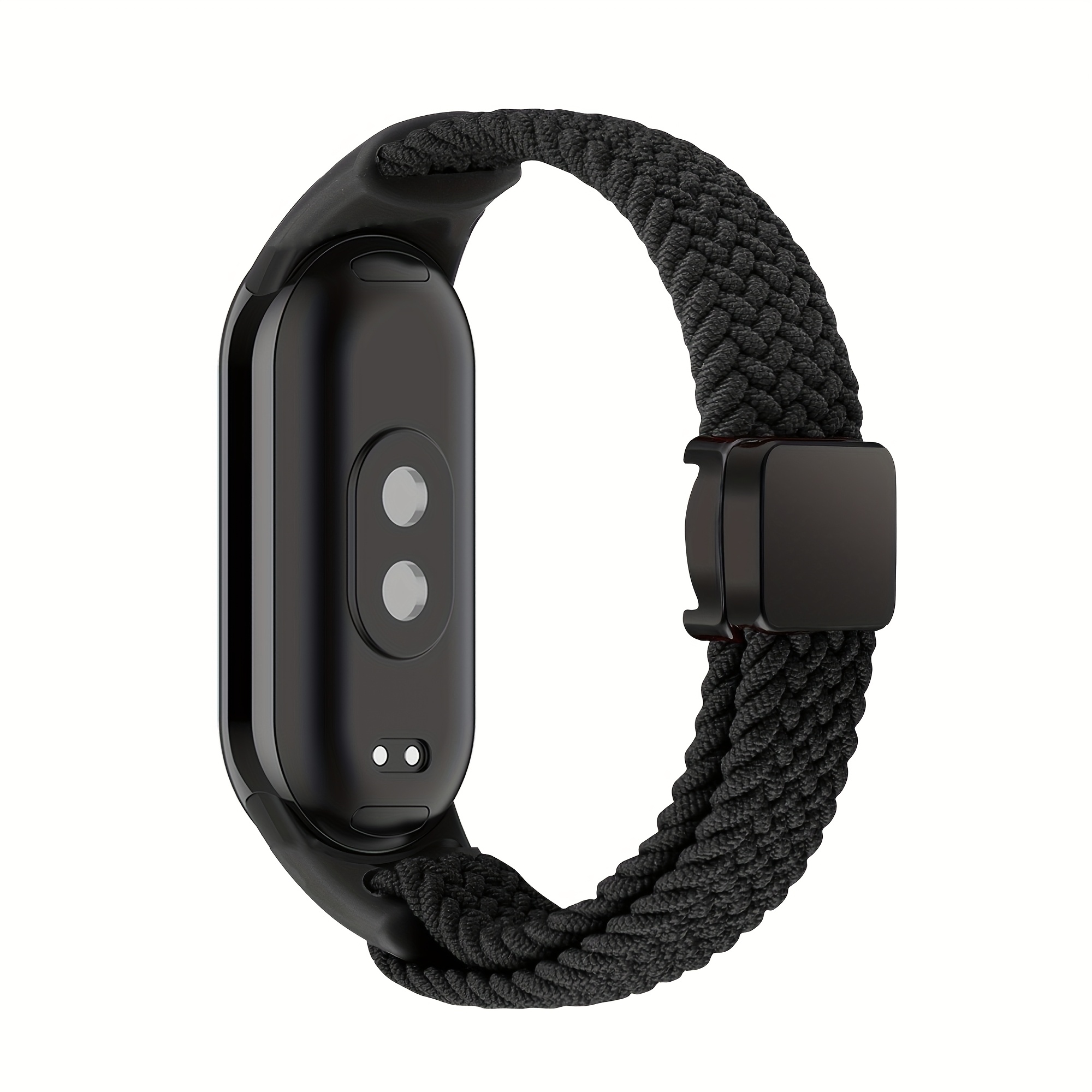 Image of A Magnetic Strap Made Of Nylon For Xiaomi Band Models 3 Through 10, Featuring An Adjustable And Sturdy Design, Suitable For The For Xiaomi Band 8/9/10 Nfc Smartwatch Accessory
