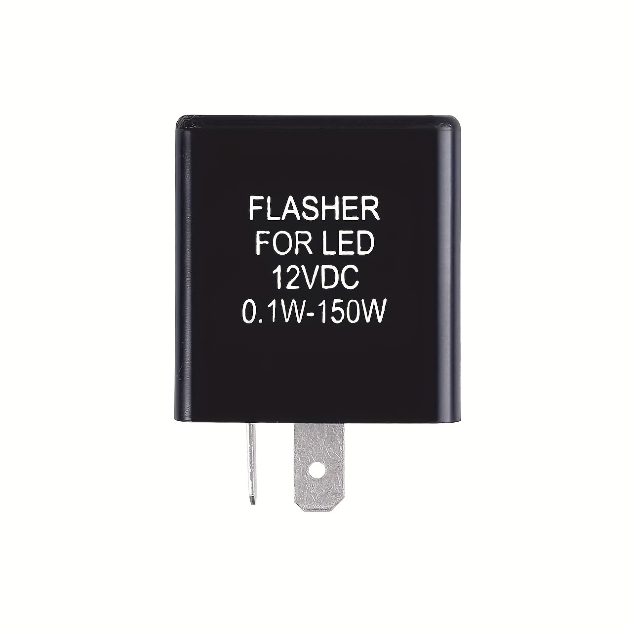 TEMU 12v 2-pin Silent Flasher Relay For Led Turn Signal - (1-pack)