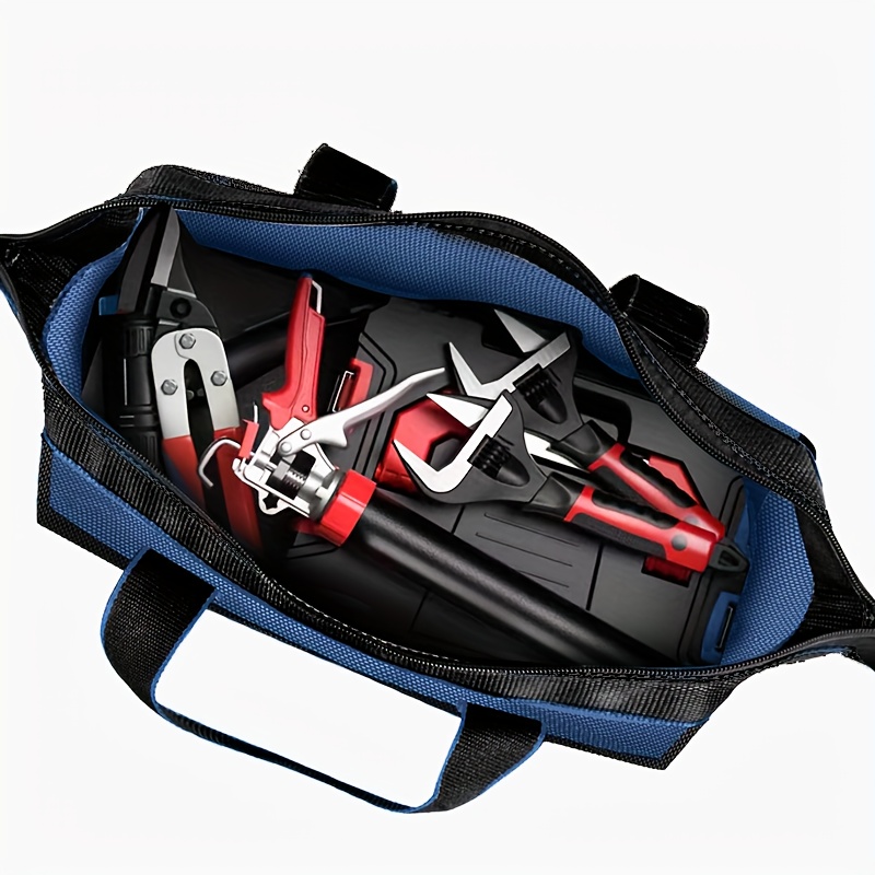   13 inch tool kit wide mouth tool storage bag sturdy and durable practical suitable for construction electrician carpenter household maintenance