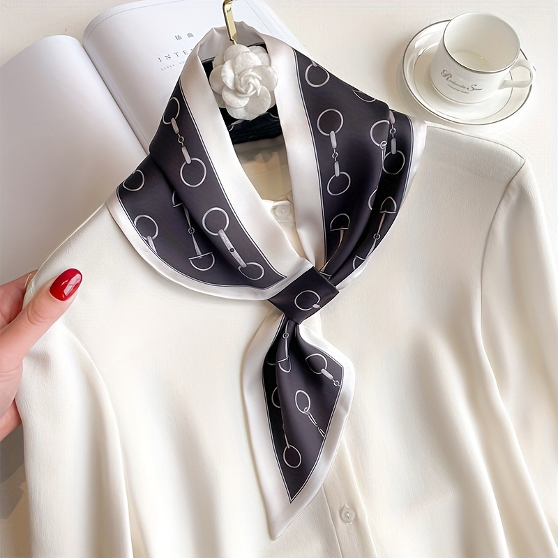 

Elegant Women's Scarf - Lightweight, Breathable Polyester With Chic For Spring/summer - Neck & Collar Accessory