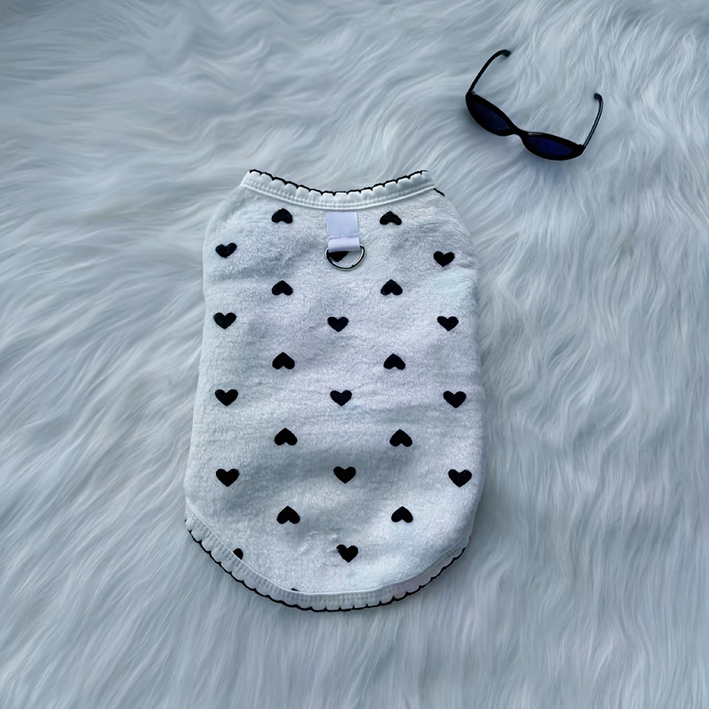 TEMU Fashionable Pet Vest, Plush Lined For Warmth, Double-sided, Clothing For Pet Dogs And Cats, Cute And Stylish Vest For Small Breeds Like Teddy,