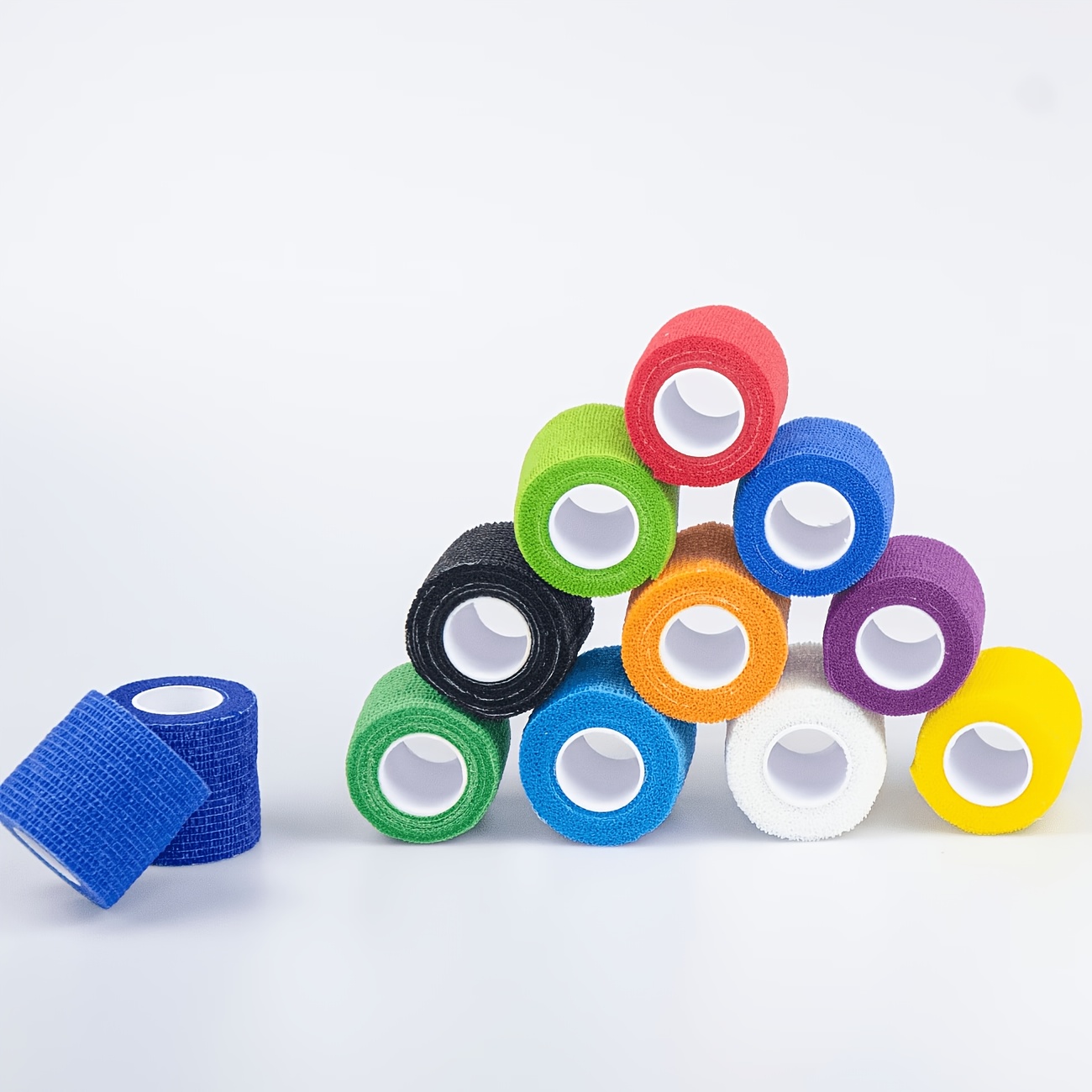43 Rolls Self-Adhesive Elastic Cohesive Wraps, Mixed Colors