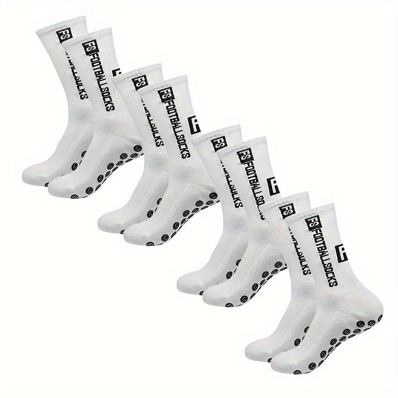 

4 Pairs Letters Men's Mid-calf Crew Socks, Breathable Comfy Casual Socks Simple Fashion Sports Socks For Spring Summer