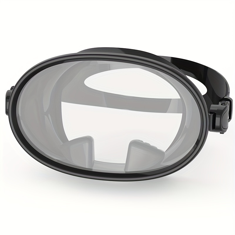 

1pc Waterproof Oval Diving Mask, Anti-fog Large Frame Swimming Mask, For Diving, Swimming, And Water Sports Training