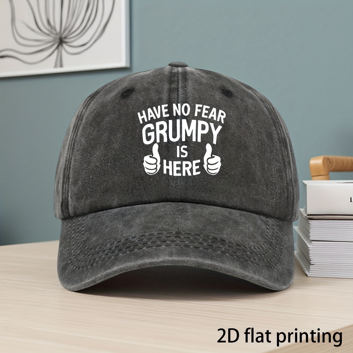 TEMU Retro Baseball Cap, Adjustable Hat, Ideal For Outdoor Activities, Have Is Here Letter Printing Pattern, Unisex Outdoor Baseball Cap, For A Gift,