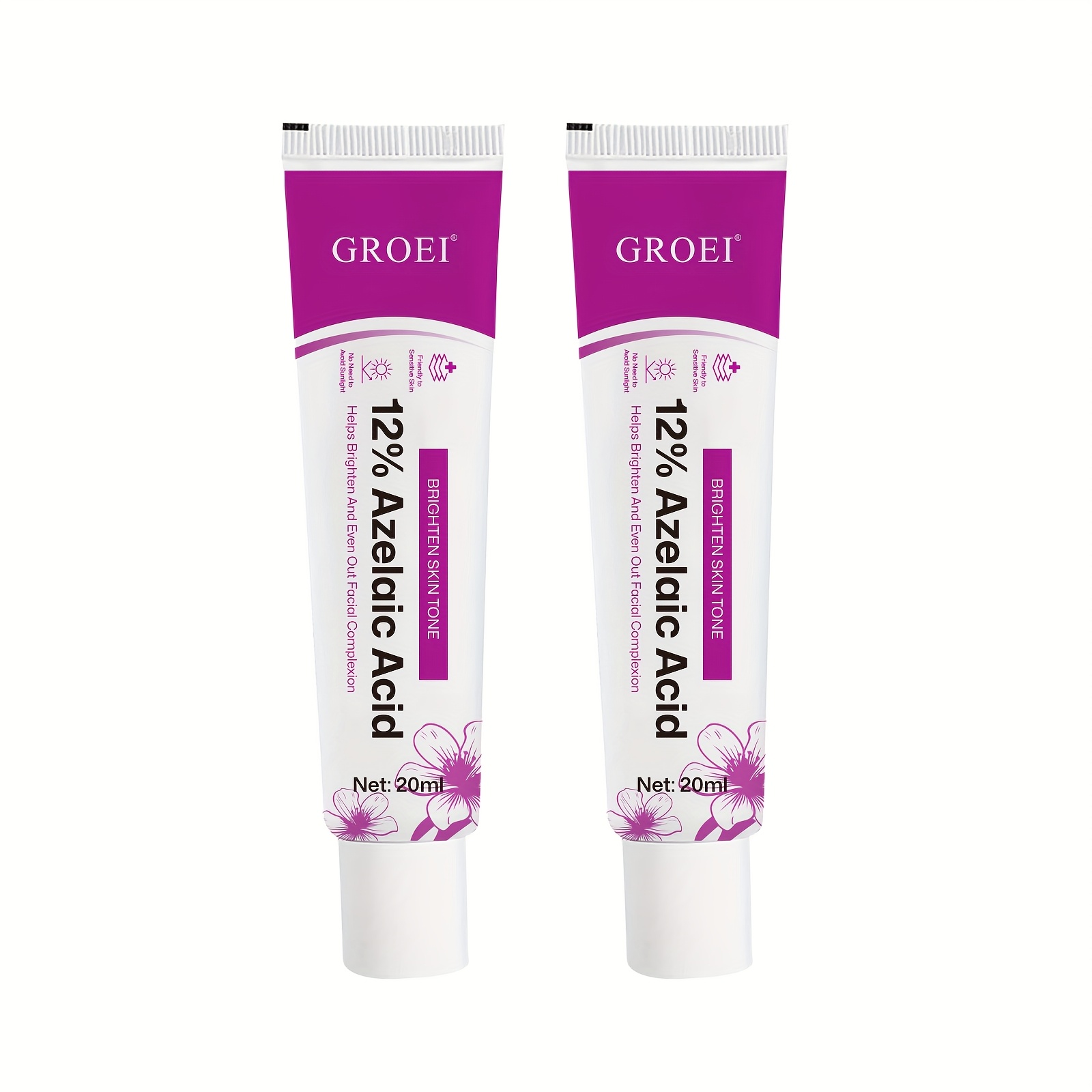 Free Groei Azelaic Acid Cream & Lotion Suitable For Types, Low-allergy Formula With Niacinamide, Hyaluronic Acid & Salicylic Acid - Hydrating Gel For, Dry, Oily, Combination, -prone Skin