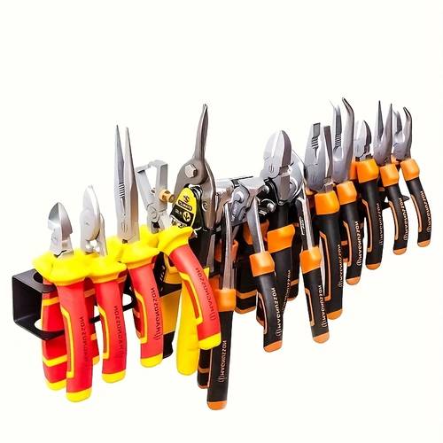 item picture heavy duty metal tool organizer rack wall mounted floating storage for screwdrivers and hand tools durable iron garage workshop essential