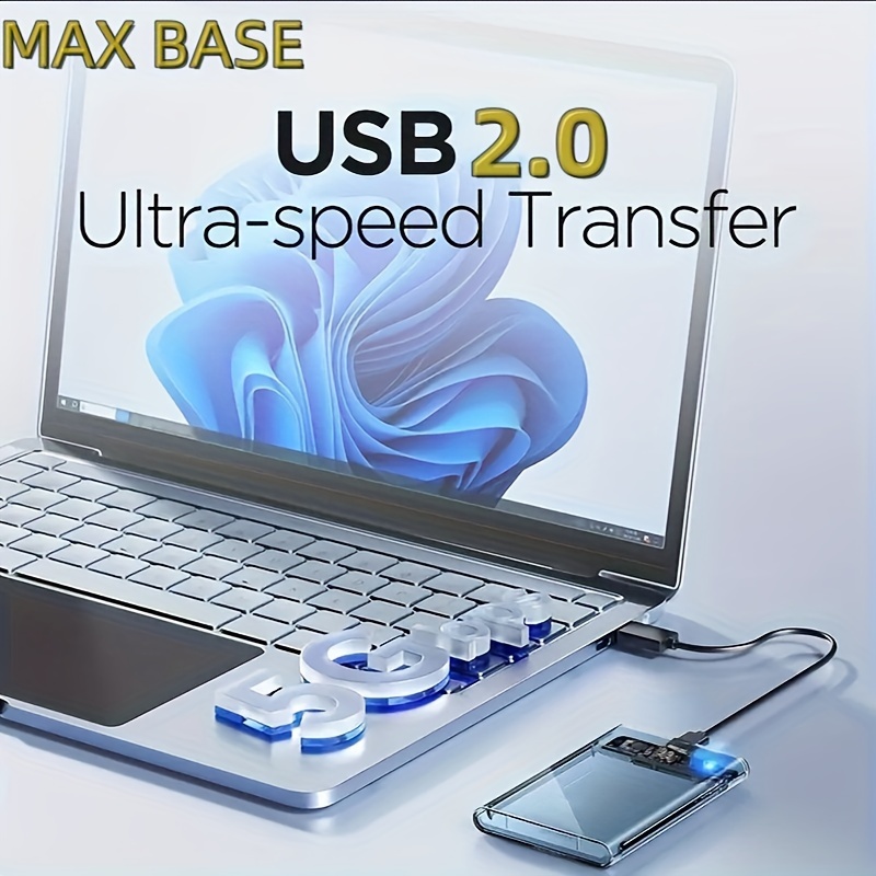 

Maxbase Usb 2.0 Gen2 Sata Ssd Enclosure, 2.5" Sata Ssd & Hdd (9.5mm/ 7mm), Supports Up To 6gbps Uasp, Installation, External For Computer