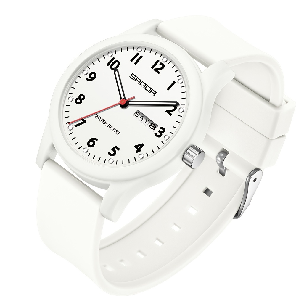 Image of Stylish Women's Watch, Simple Calendar Week Women's Watch Waterproof, Nurse Watch Suitable For Women, Casual Women's Watch, Quartz Simulation Lady's Watch, Suitable For Women's Festival Gifts