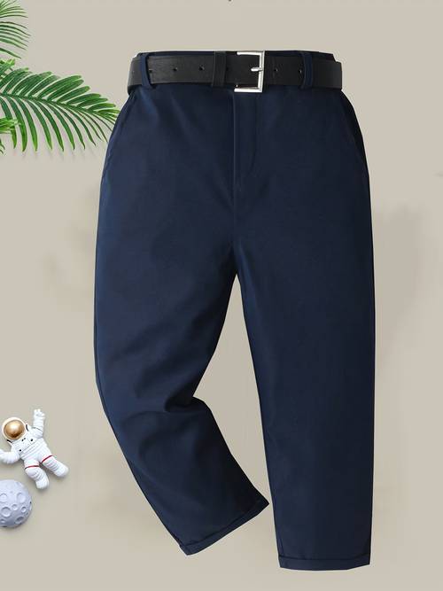 quick dry breathable straight leg pants uniform trousers suitable for young middle children machine washable solid color pants for spring autumn casual wear play non stretch pants outdoor