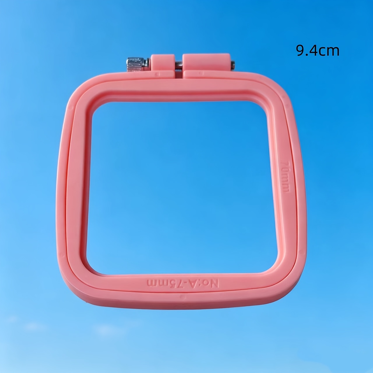 4pcs Macaron Colour Embroidery Hoops, Multi-Size Square Frames