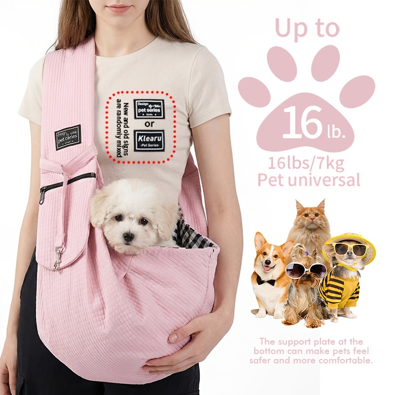 TEMU Small And Medium Pet Cat And Dog Harness, Suitable For Outdoor Travel, Breathable, Water-repellent, Large-capacity Dog Outing Bag, Foldable And