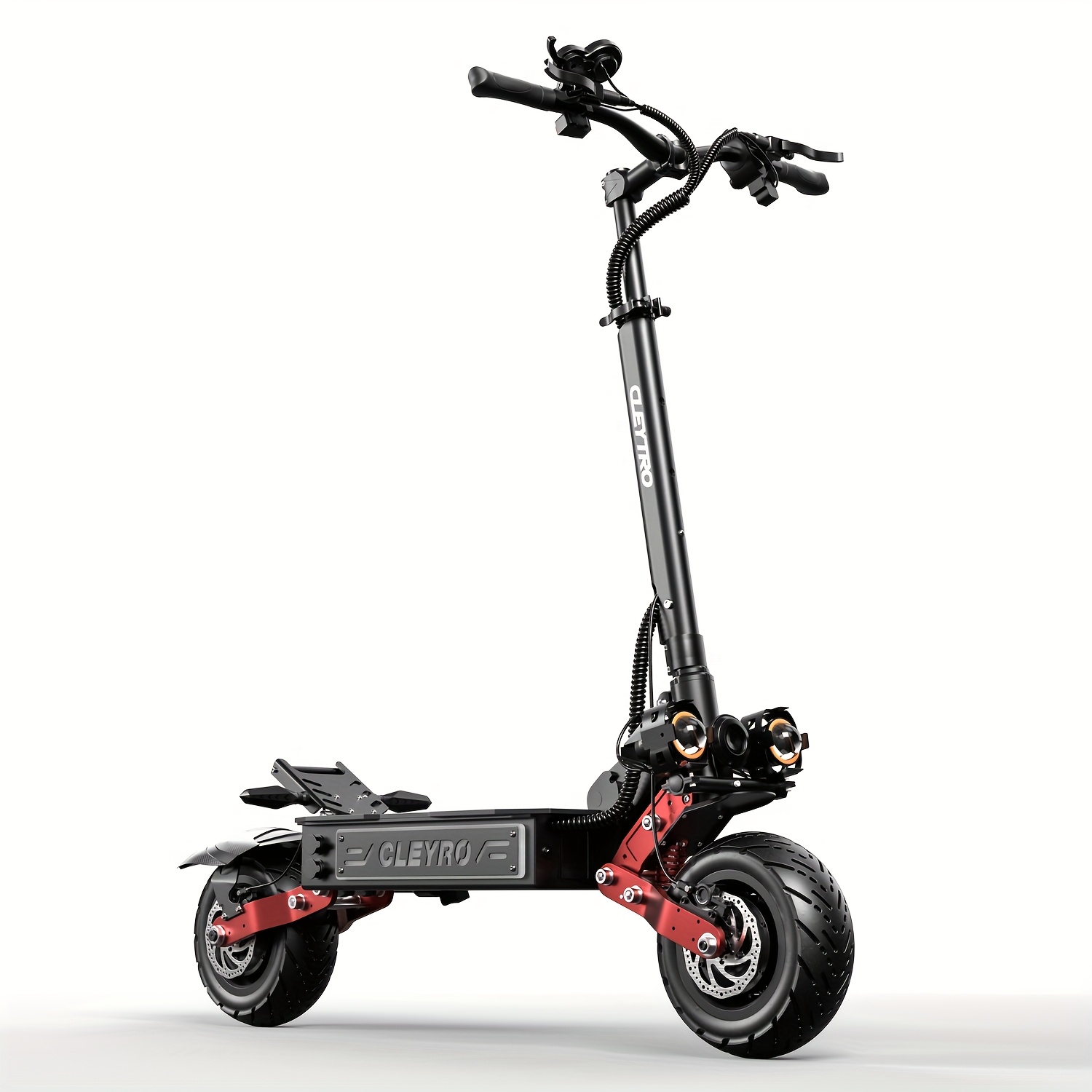 adult electric scooter high frequency brushless motor 60v33ah battery   range of 60 miles full suspension hydraulic disc brakes commuter electric scooter 11 inch road tires with steering damper foldable Product details 9