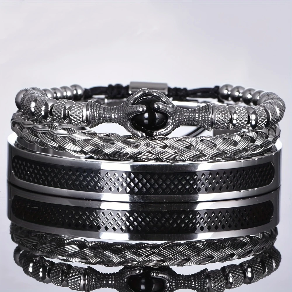 mens bangle stainless steel bracelet mens claw bangle details 5