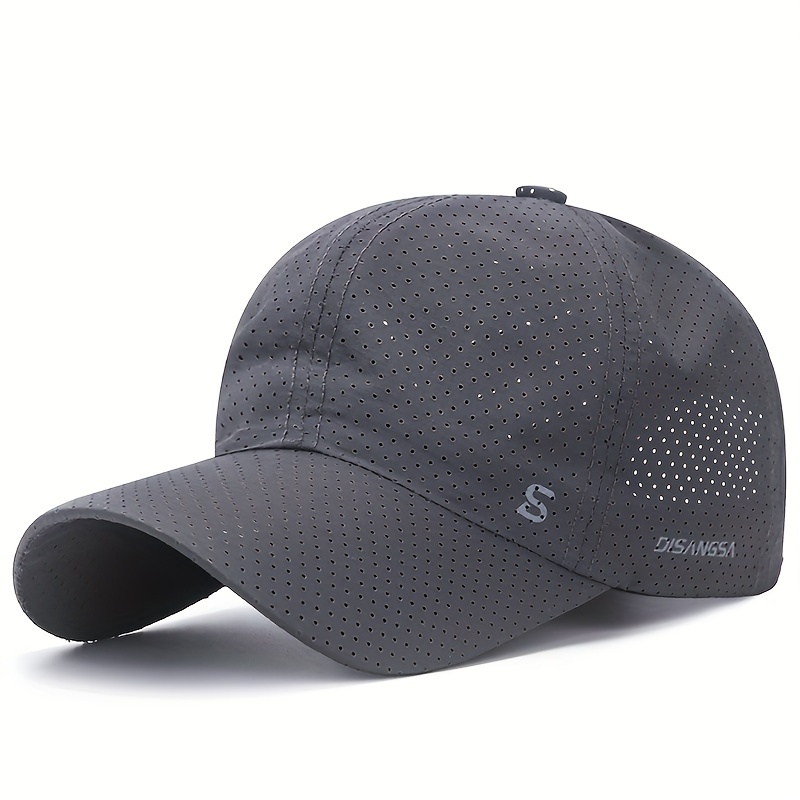 

1pc Unisex Quick-drying Running Cap With Mesh, Breathable Baseball Cap For Cycling And Sports, 1 Size Fits All