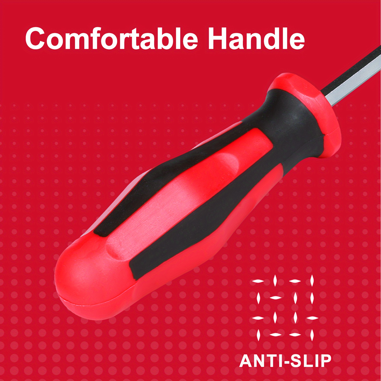  s2   4 hex shank screwdriver handle with mixed screwdriver bits set 1 3 14 18pcs durable red black white no   Product details 1