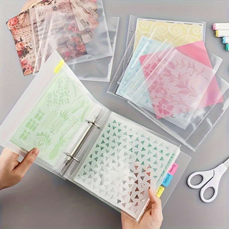 Transparent Plastic Storage Folder 50 Cookie - Temu