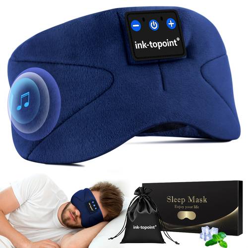 item picture teal bluetooth eye mask headphones 2 in 1 soft non pressurizing material for and ultra thin with high definition audio quality 14 hour extended an essential for travel