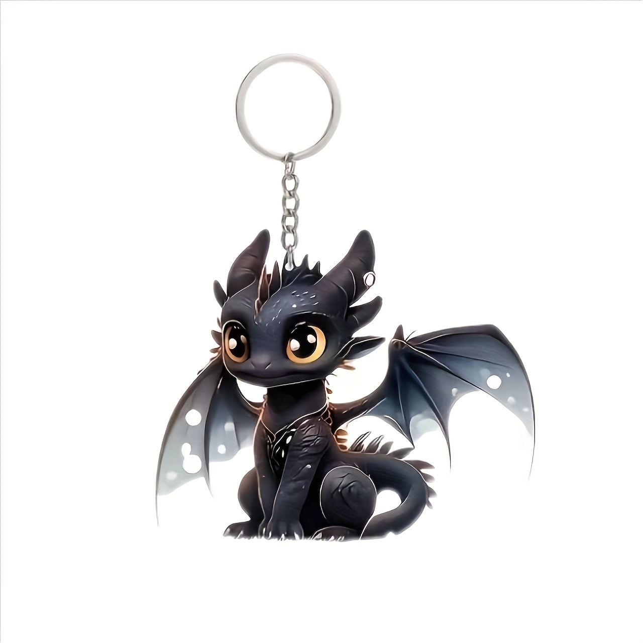 

Acrylic Dragon Keychain - Cartoon Themed, Fantasy Creature Design Key Ring - Single Piece Key Ring Buckle For Car Keys, Backpack Charm - Ideal Decoration Gift For Birthdays, & Christmas