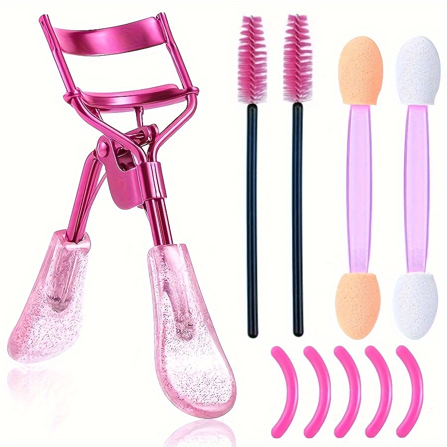 

10pcs Eyelash Curler Set, With 5 Replacement Glue Strips, 2 Eyeshadow Brushes, 2 Eyelash Brushes, To And Lift Eyelashes, Suitable For All Makeup Enthusiasts